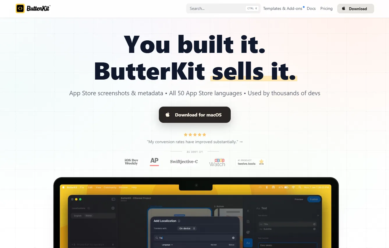 ButterKit homepage