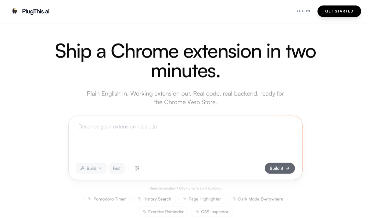 PlugThis homepage