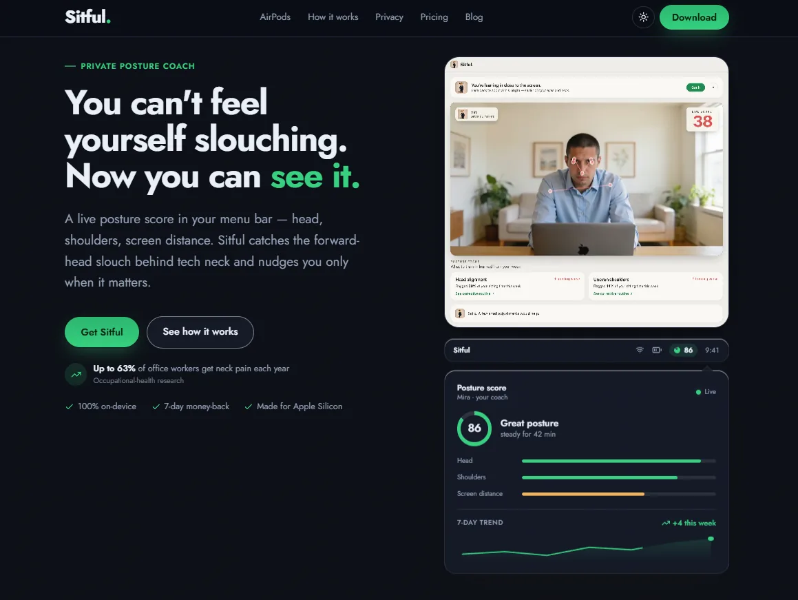 Sitful homepage