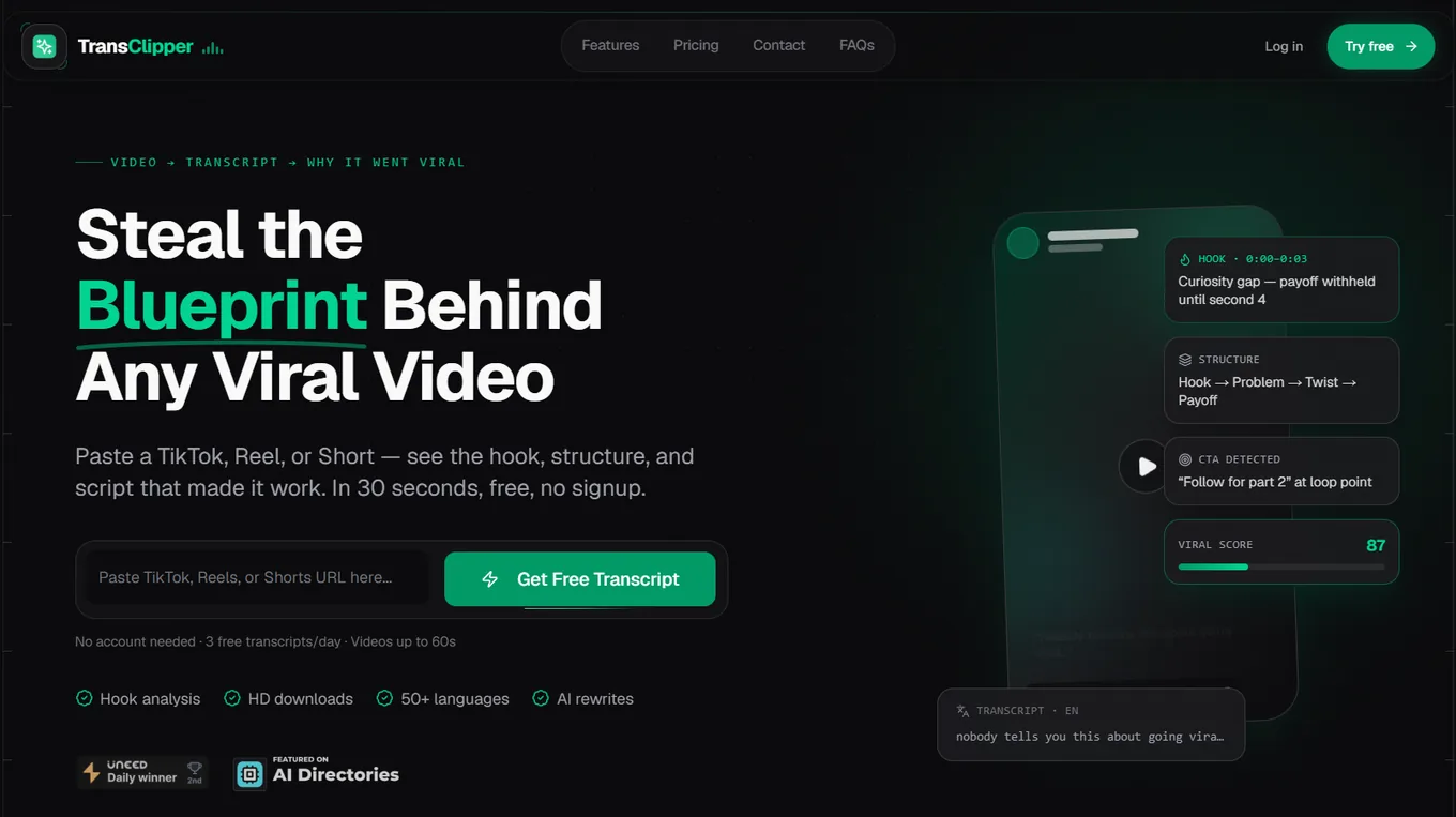 TransClipper homepage